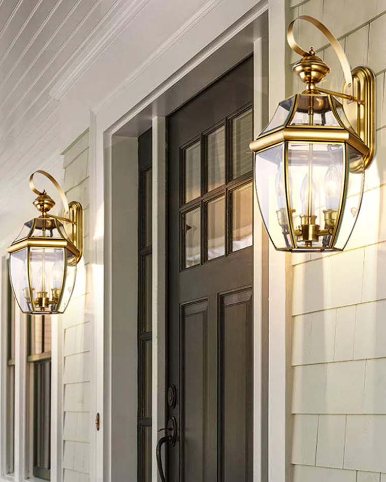 WOMO Colonical Gold Outdoor Sconce-WM9199 - Image 3