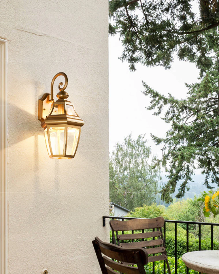 WOMO Colonical Gold Outdoor Sconce-WM9199 - Image 7