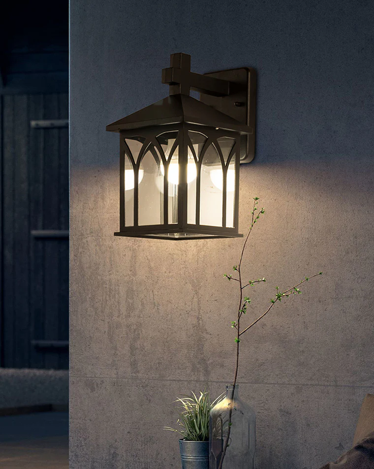 WOMO Seeded Glass Outdoor Wall Light-WM9201 - Image 5
