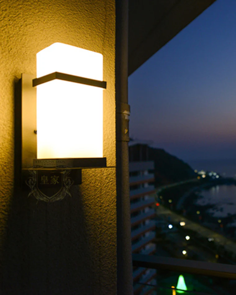 WOMO Frosted Glass Outdoor Wall Sconce-WM9202 - Image 5