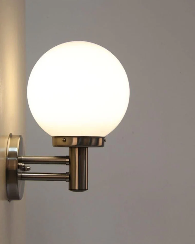 WOMO Glass Globe Outdoor Wall Light-WM9208 - Image 3