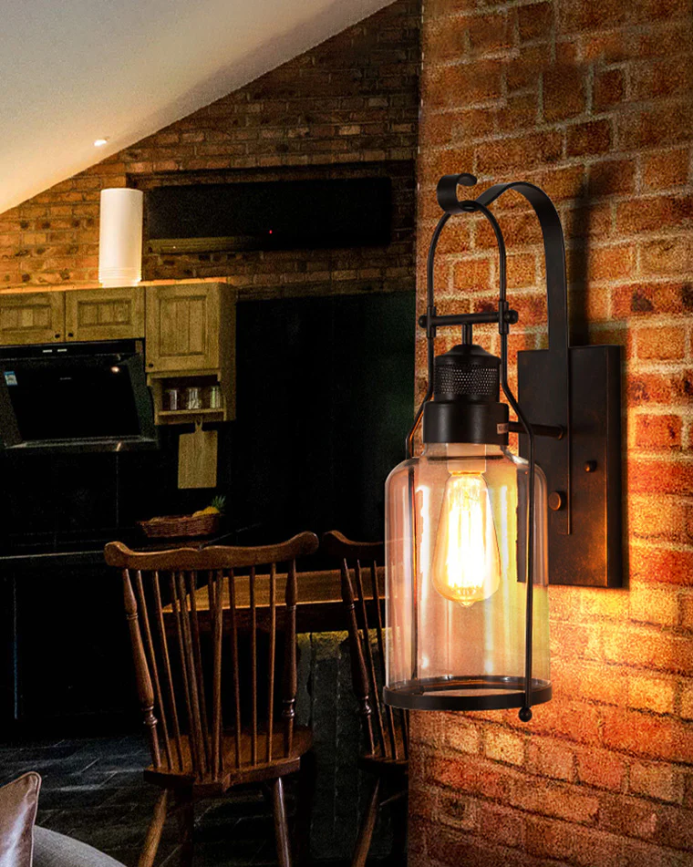 WOMO Vintage Outdoor Wall Lantern-WM9211 - Image 9