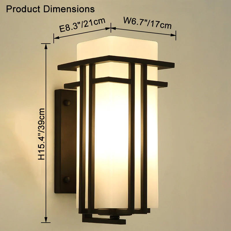 WOMO Outdoor Craftsman Wall Sconce-WM9065 - Image 17