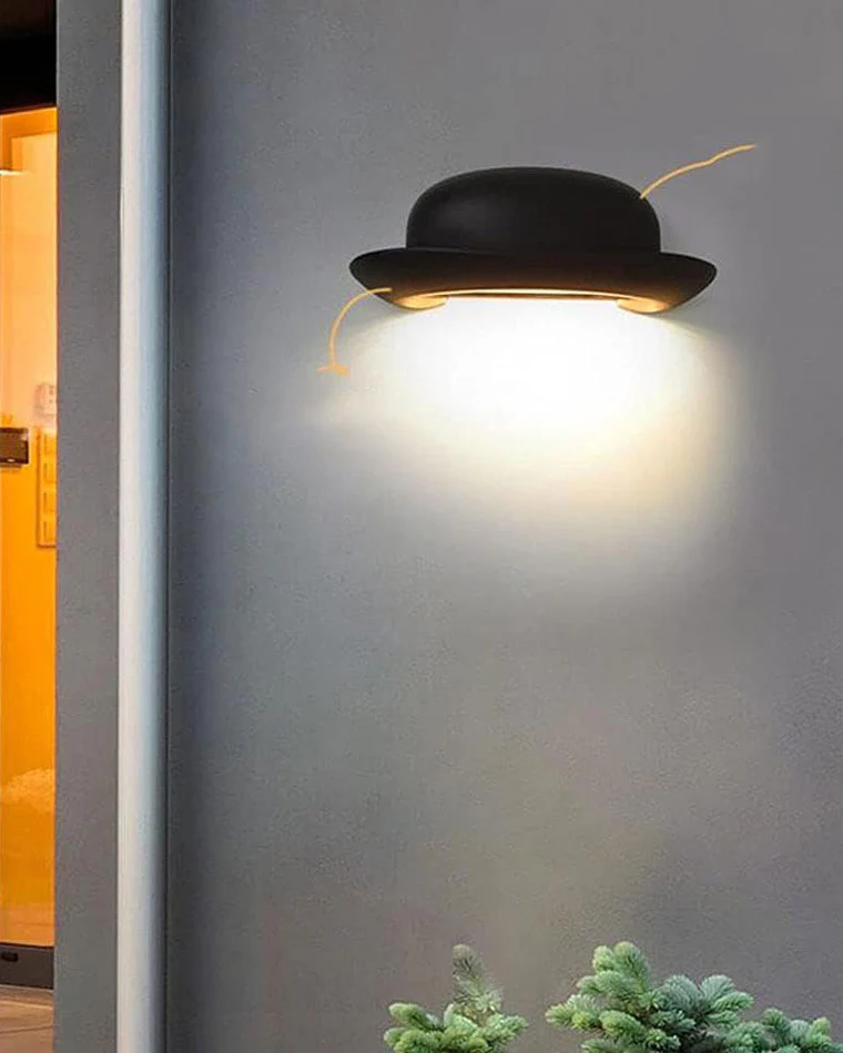 WOMO Hat Outdoor Wall Sconce-WM9183 - Image 3