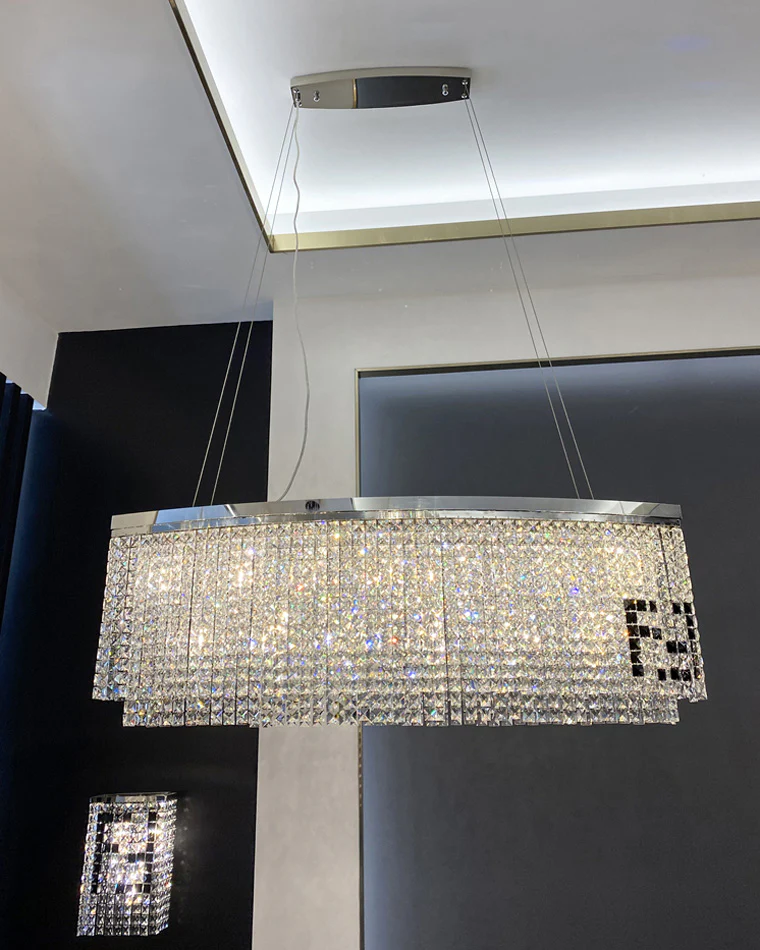 WOMO Oval Crystal Chandelier-WM2071b - Image 10