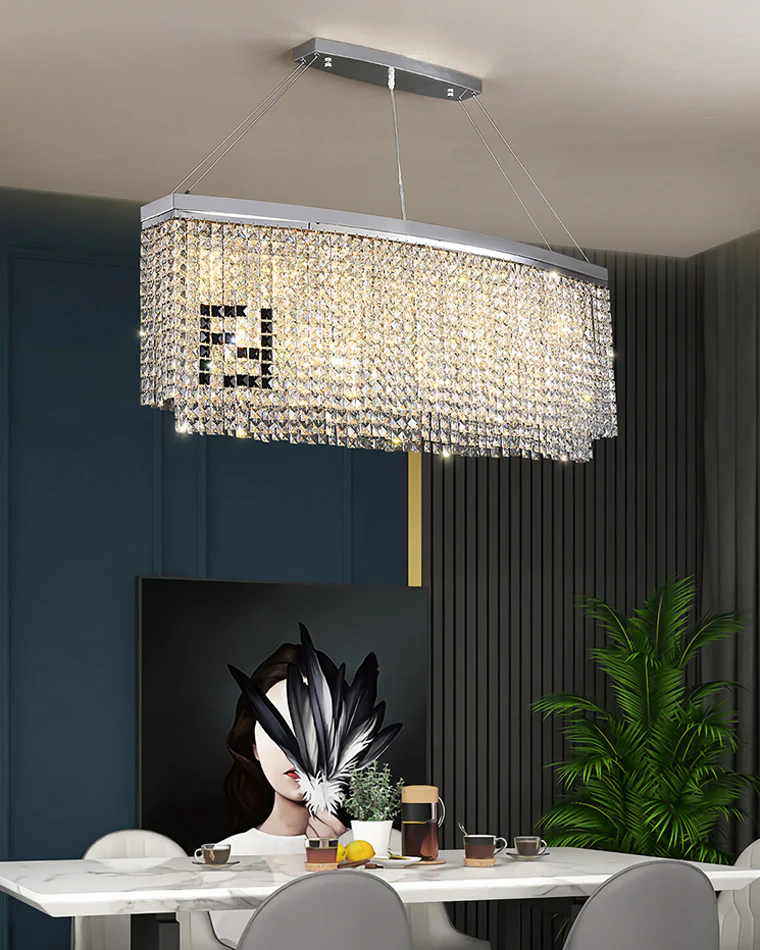 WOMO Oval Crystal Chandelier-WM2071b - Image 4