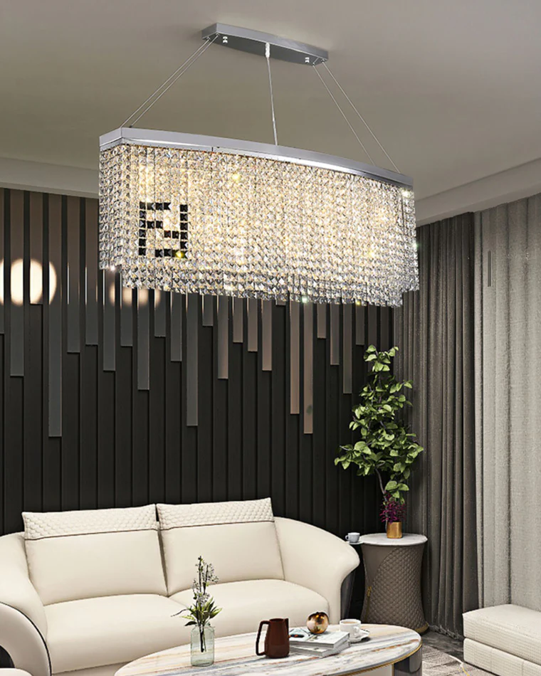 WOMO Oval Crystal Chandelier-WM2071b - Image 8