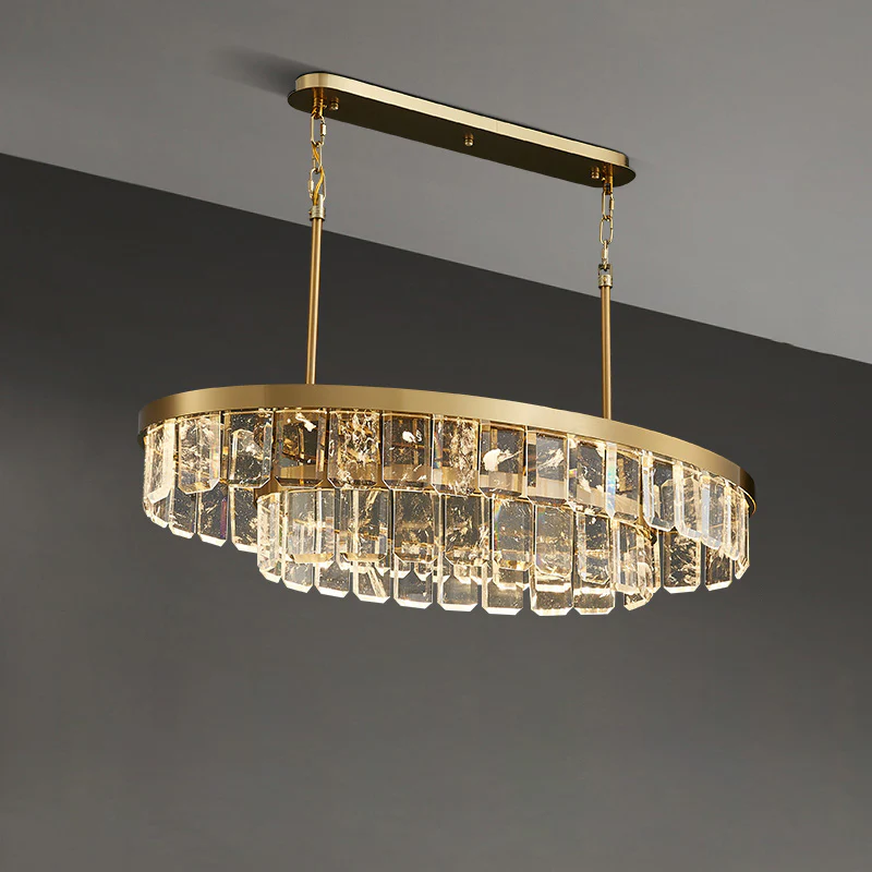 WOMO Long Oval Crystal Chandelier-WM2541 - Image 11