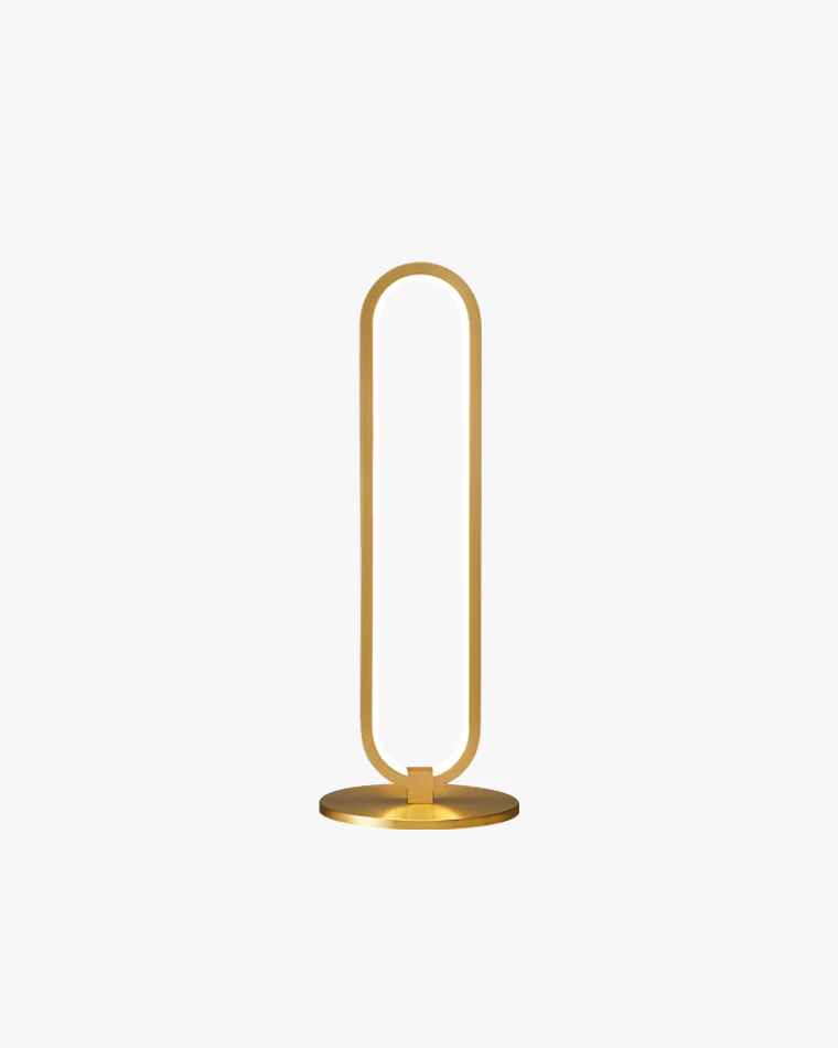 WOMO Long Oval LED Brass Table Lamp-WM8034