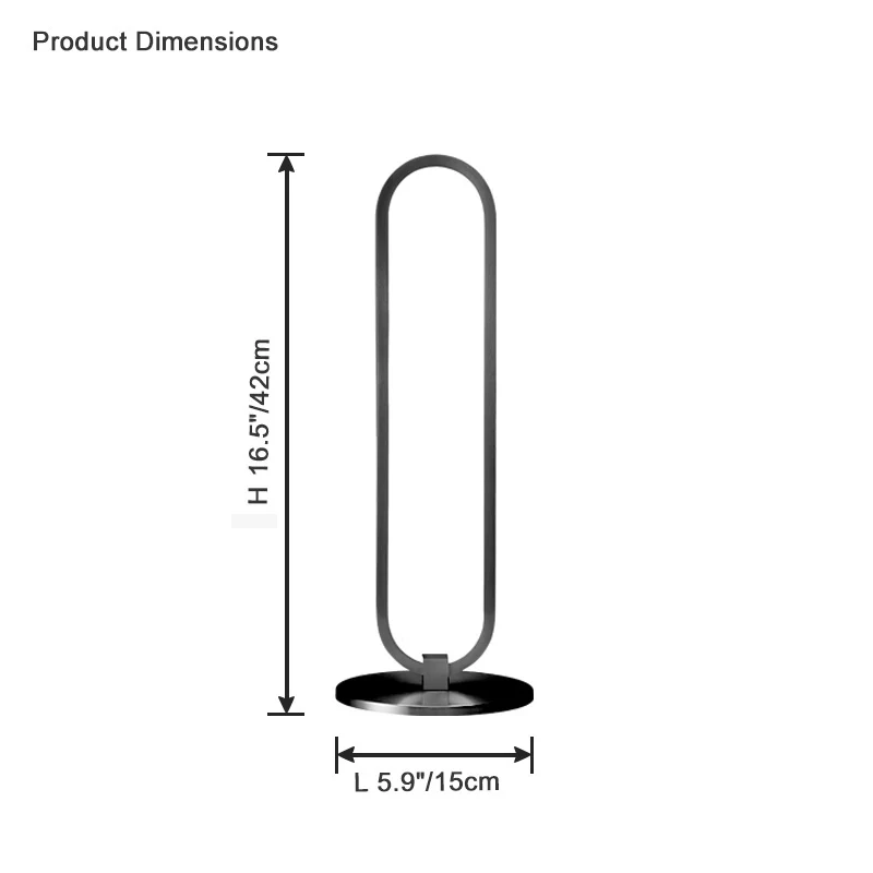 WOMO Long Oval LED Brass Table Lamp-WM8034 - Image 11