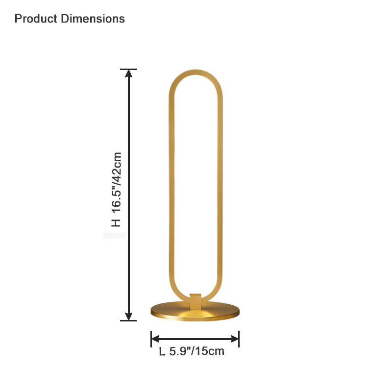 WOMO Long Oval LED Brass Table Lamp-WM8034 - Image 13