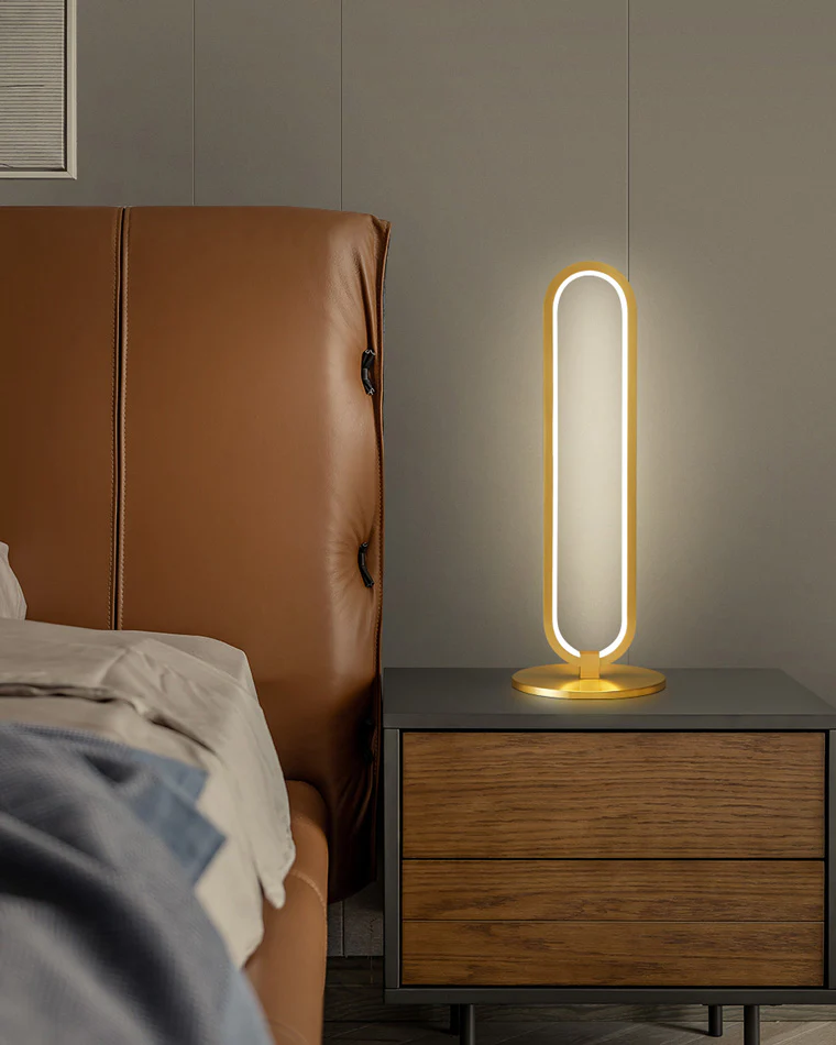 WOMO Long Oval LED Brass Table Lamp-WM8034 - Image 5