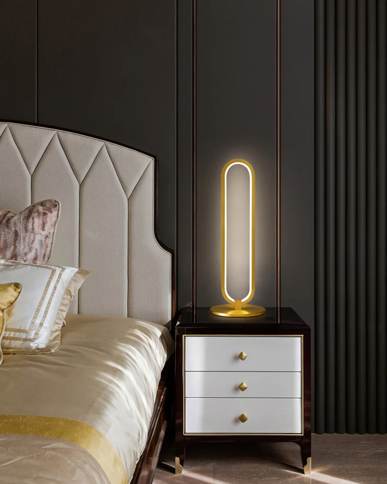 WOMO Long Oval LED Brass Table Lamp-WM8034 - Image 6
