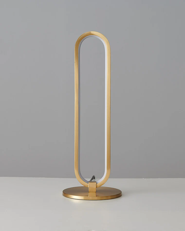 WOMO Long Oval LED Brass Table Lamp-WM8034 - Image 8