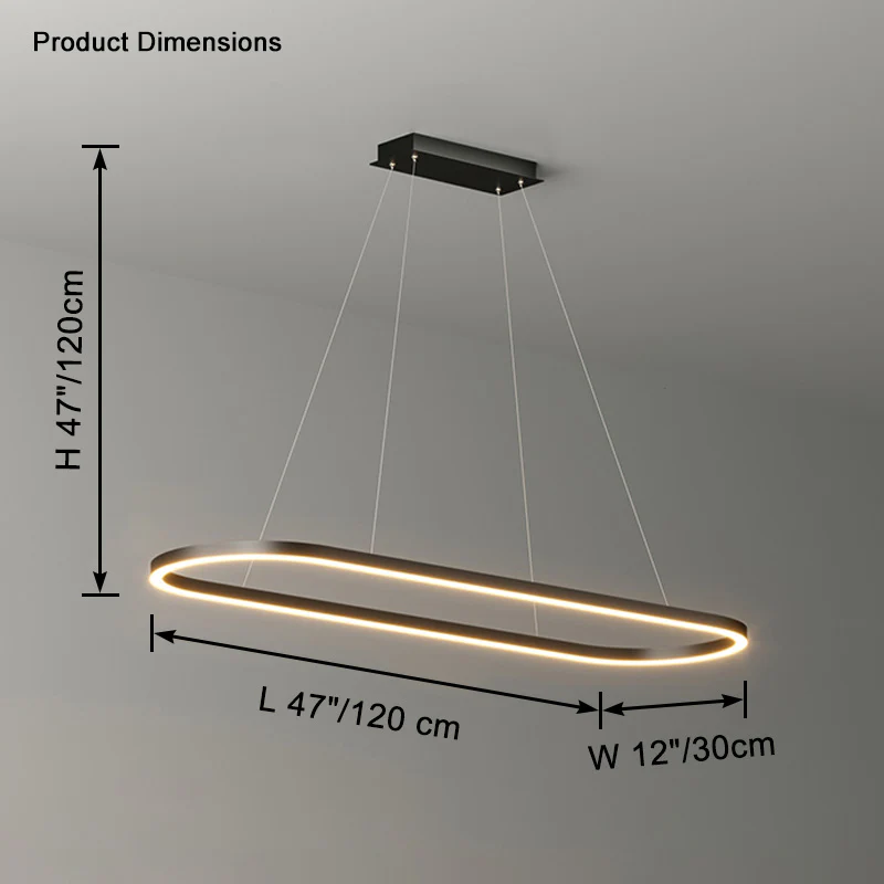 WOMO Oval Led Chandelier-WM2434 - Image 11