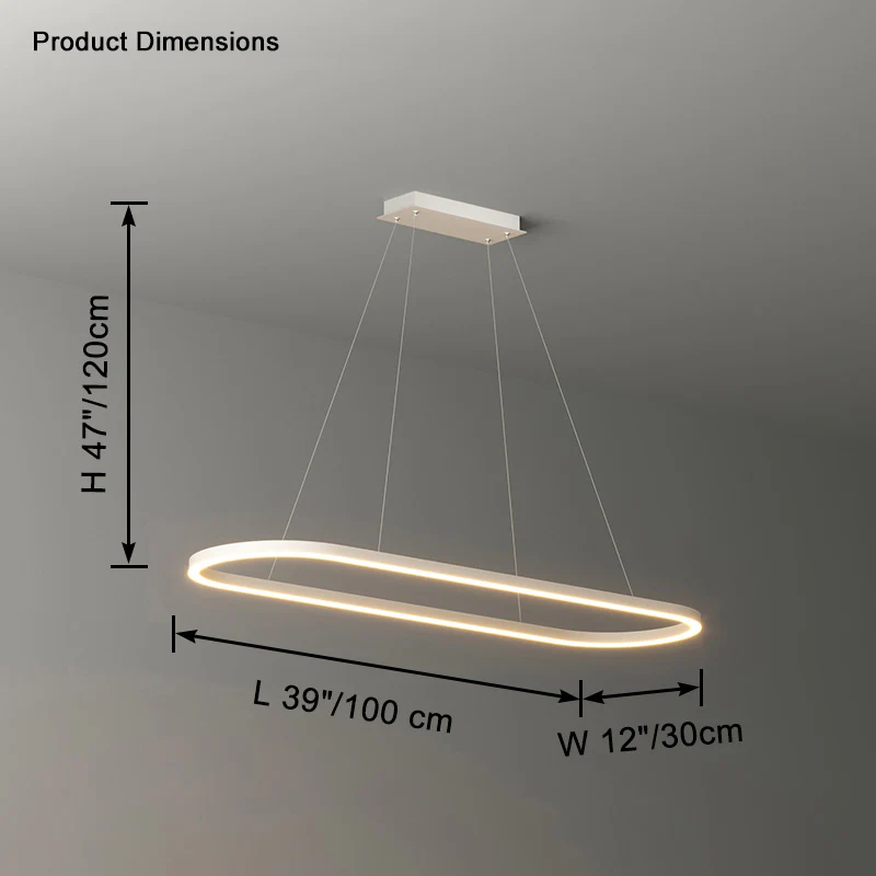 WOMO Oval Led Chandelier-WM2434 - Image 13