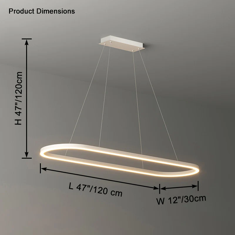 WOMO Oval Led Chandelier-WM2434 - Image 15
