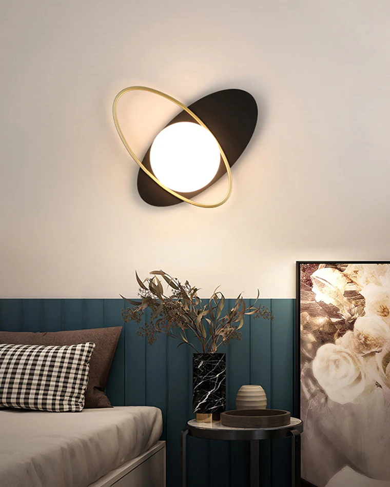 WOMO Frosted Glass Oval Accent Wall Sconce-WM6064 - Image 5
