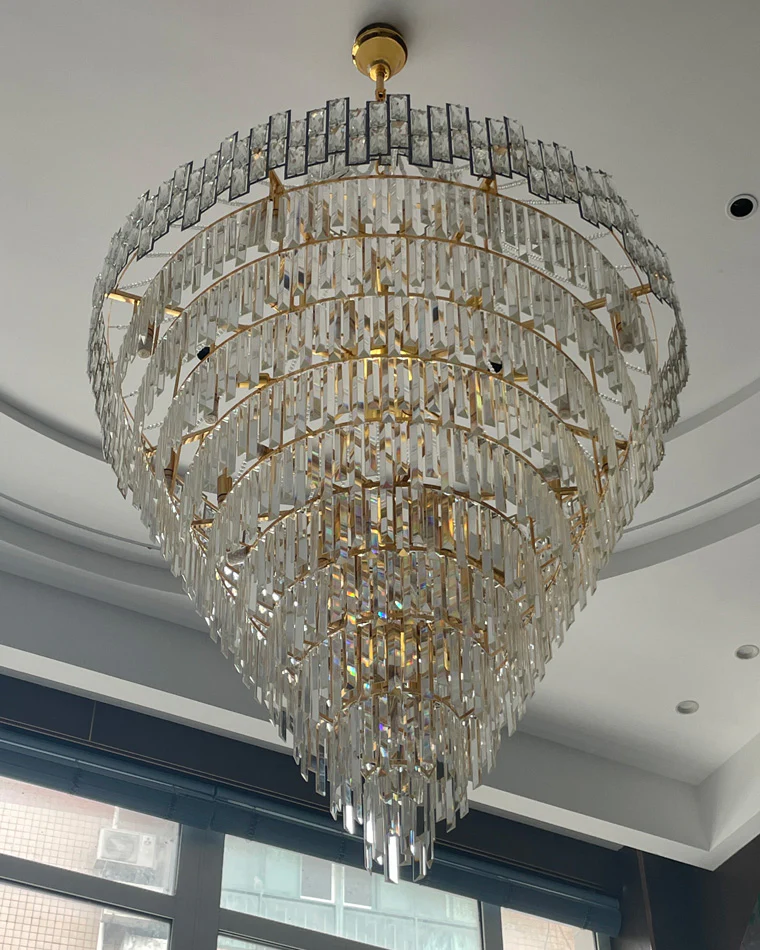 WOMO Massive Tiered Crystal Chandelier-WM2380 - Image 8