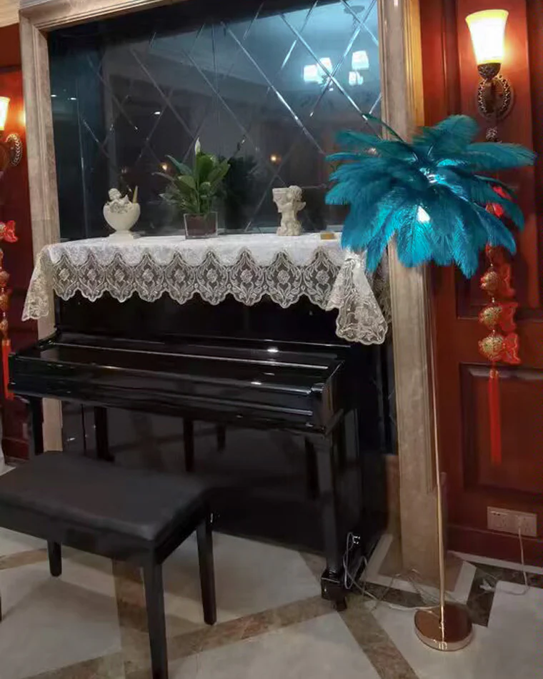 WOMO Feather Palm Tree Floor Lamp with Tray-WM7052 - Image 15
