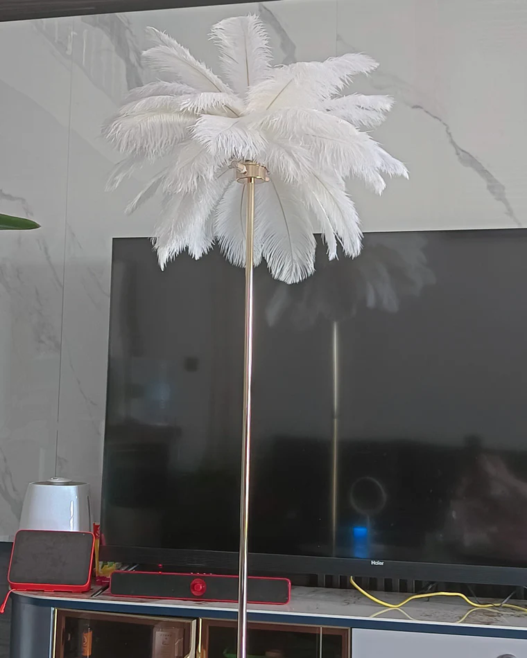 WOMO Feather Palm Tree Floor Lamp with Tray-WM7052 - Image 24