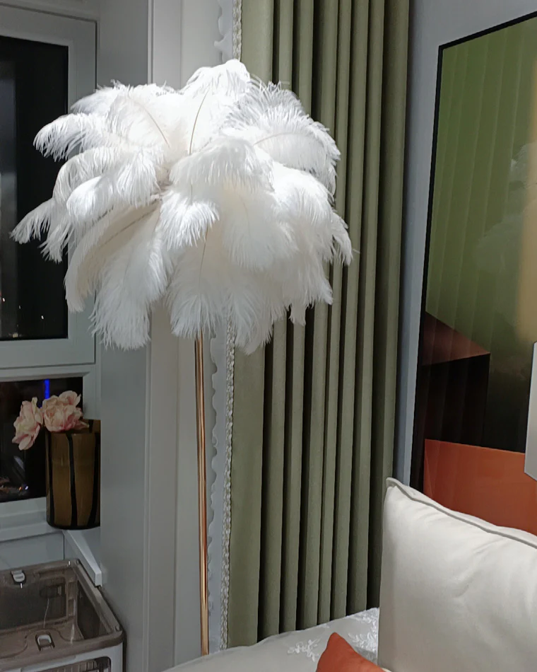 WOMO Feather Palm Tree Floor Lamp with Tray-WM7052 - Image 28
