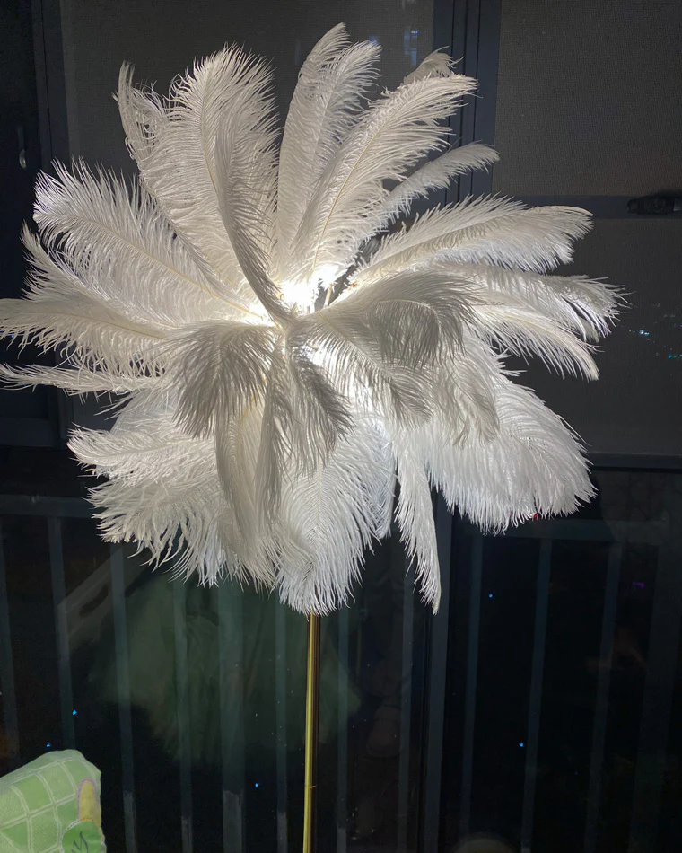 WOMO Feather Palm Tree Floor Lamp with Tray-WM7052 - Image 29