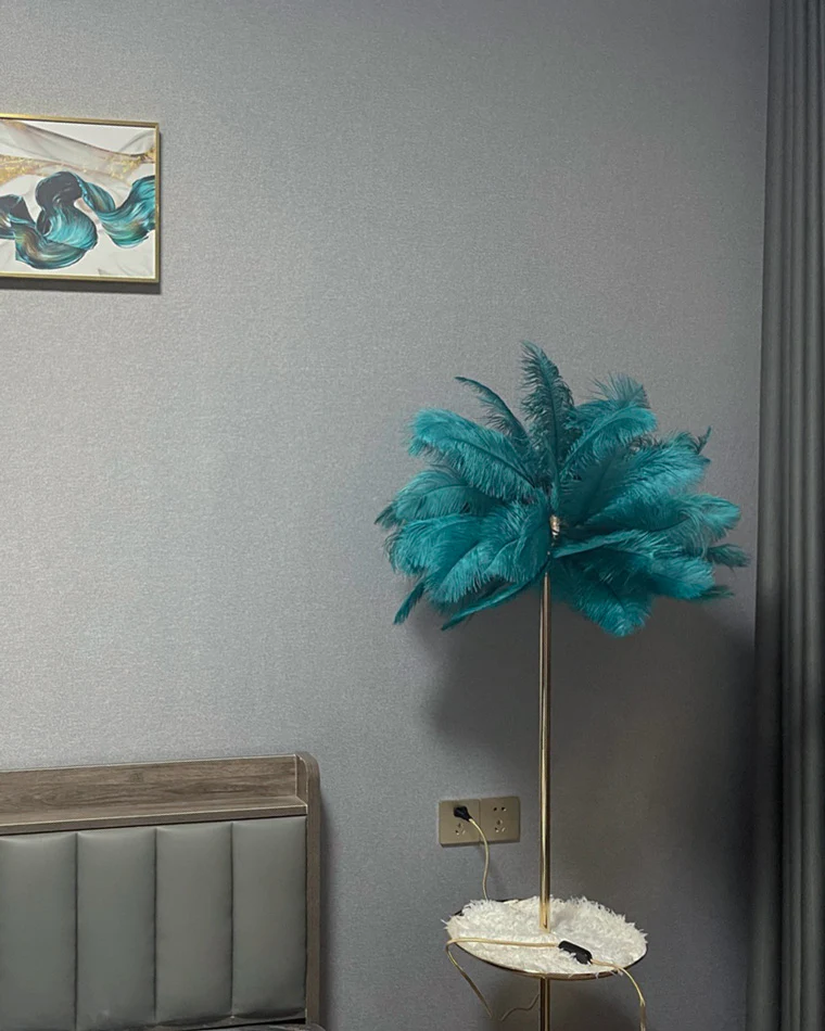 WOMO Feather Palm Tree Floor Lamp with Tray-WM7052 - Image 31