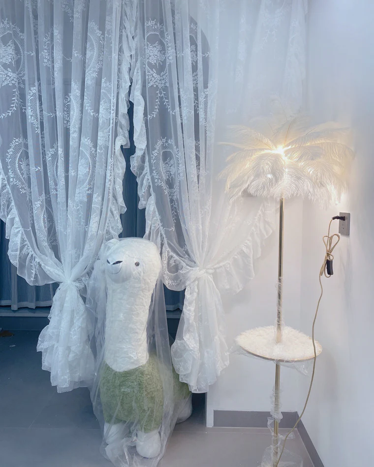 WOMO Feather Palm Tree Floor Lamp with Tray-WM7052 - Image 42