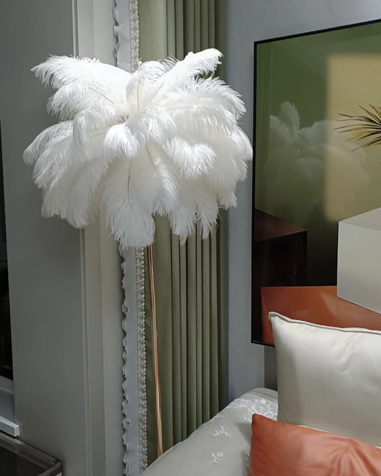 WOMO Feather Palm Tree Floor Lamp with Tray-WM7052 - Image 43