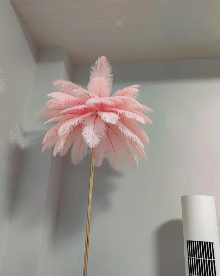 WOMO Feather Palm Tree Floor Lamp with Tray-WM7052 - Image 46
