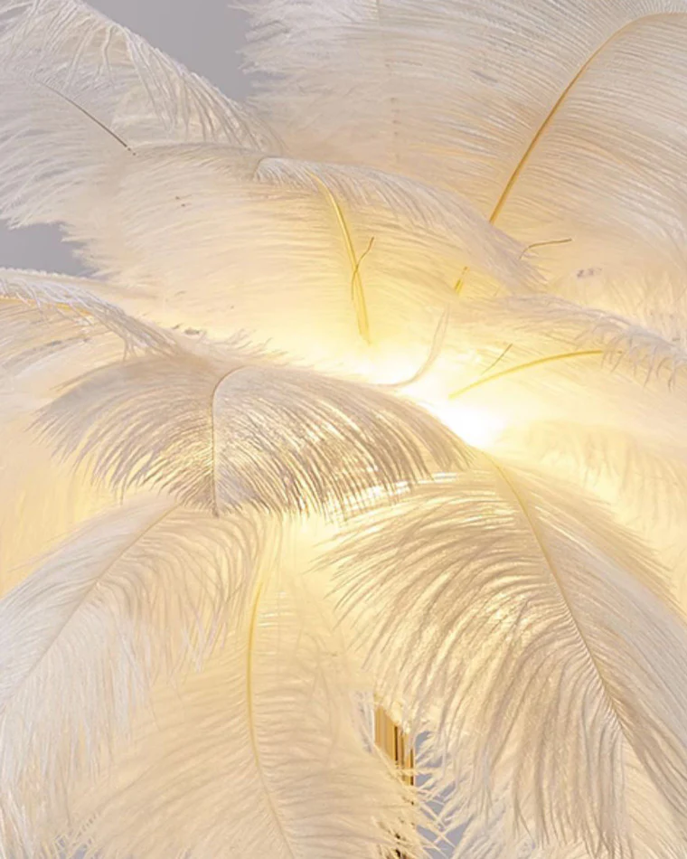 WOMO Feather Palm Tree Floor Lamp with Tray-WM7052 - Image 73