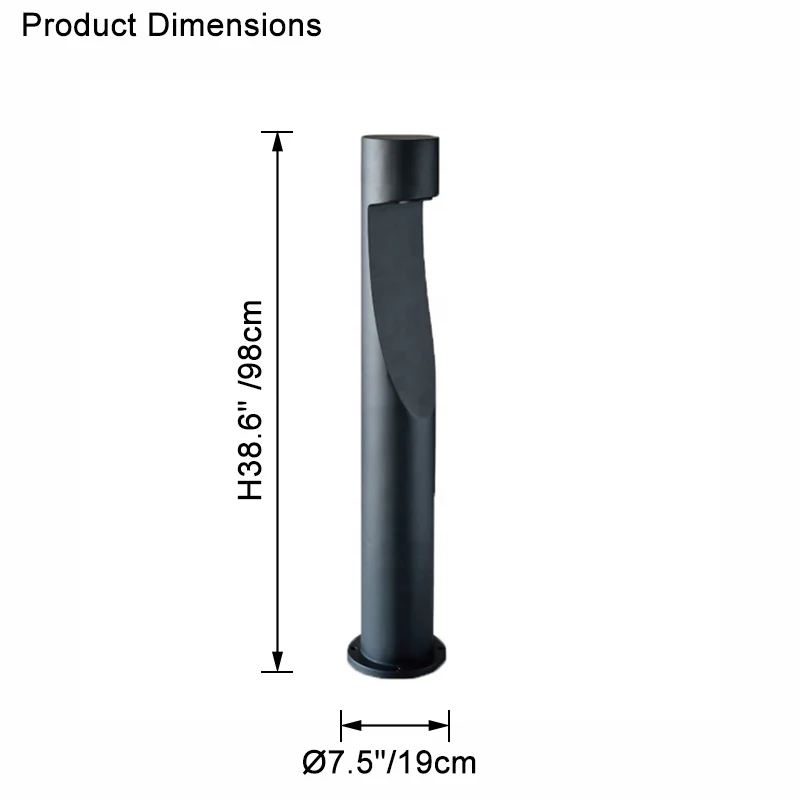 WOMO Pathway Bollard Light-WM9117 - Image 18
