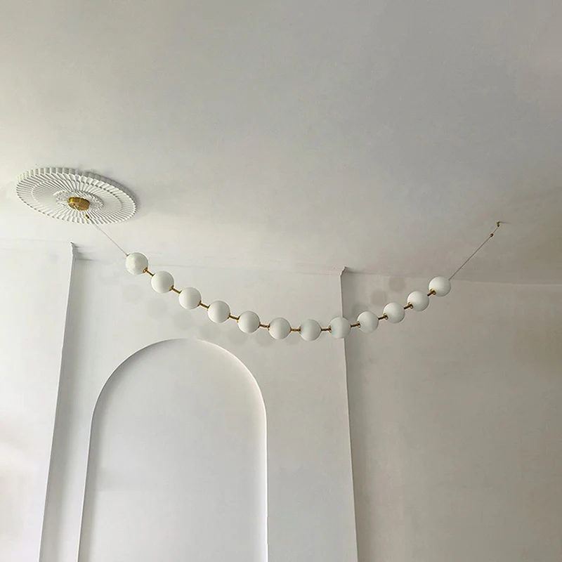 WOMO Pearl Acrylic Ball Chandelier-WM2705 - Image 15