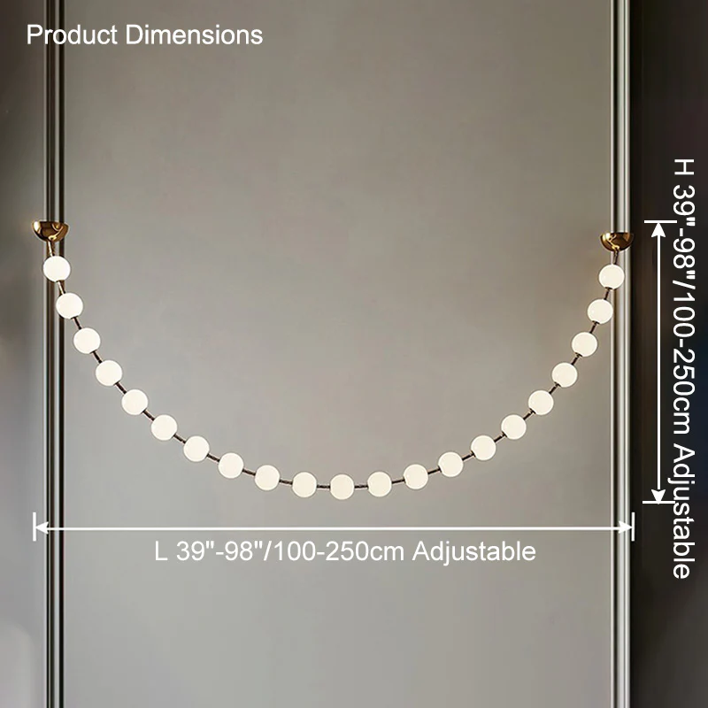 WOMO Pearl Acrylic Ball Chandelier-WM2705 - Image 20