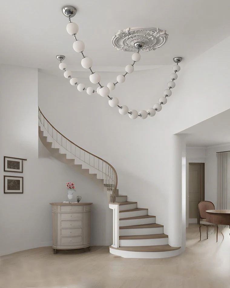 WOMO Pearl Acrylic Ball Chandelier-WM2705 - Image 6