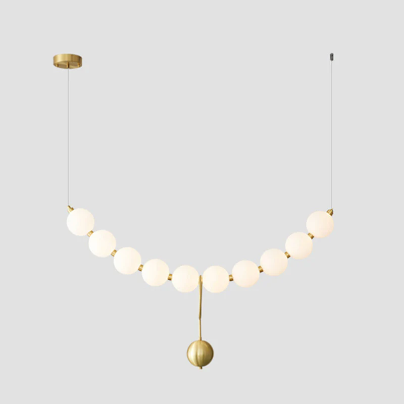 WOMO Pearl Brass Globe Dining Room Chandelier-WM2102b - Image 12