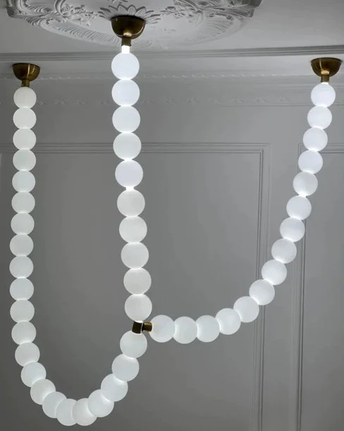 WOMO X-Pearl Necklace Chandelier-WM2799 - Image 29