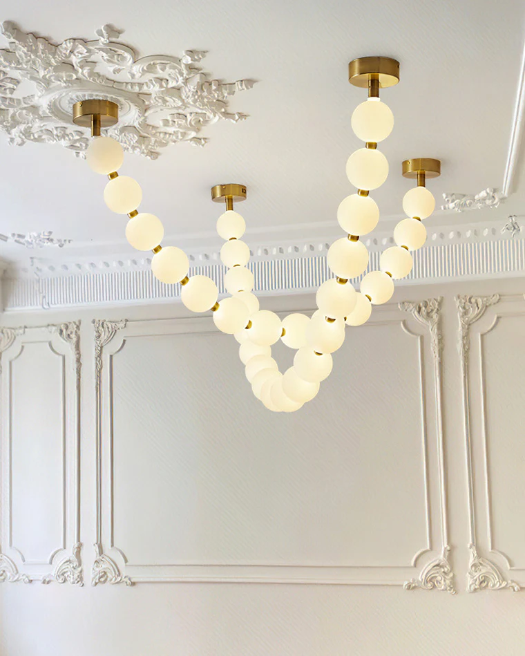 WOMO X-Pearl Necklace Chandelier-WM2799 - Image 30