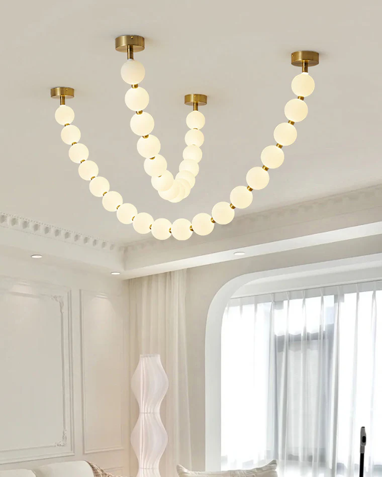 WOMO X-Pearl Necklace Chandelier-WM2799 - Image 32