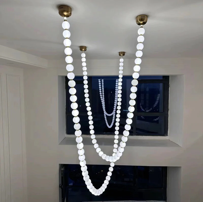 WOMO X-Pearl Necklace Chandelier-WM2799 - Image 36