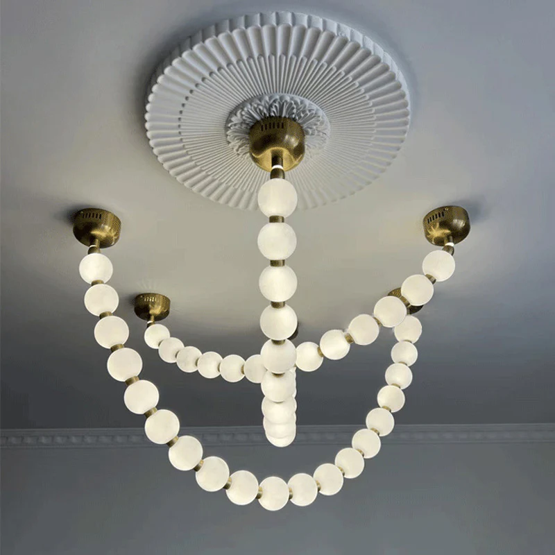 WOMO X-Pearl Necklace Chandelier-WM2799 - Image 37