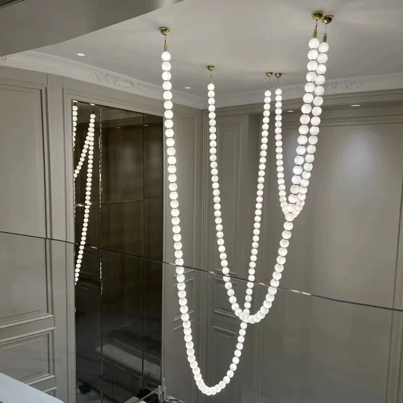WOMO X-Pearl Necklace Chandelier-WM2799 - Image 46