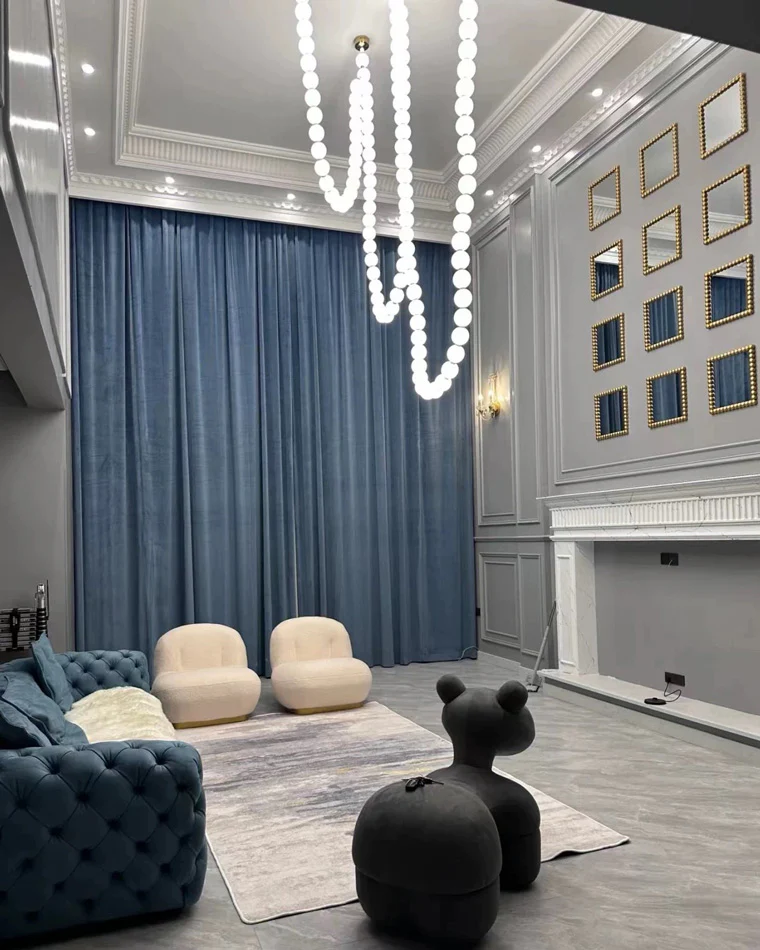 WOMO X-Pearl Necklace Chandelier-WM2799 - Image 9
