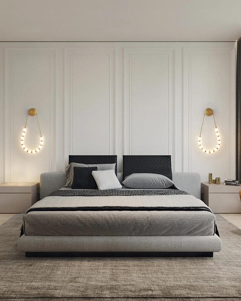 WOMO Pearl Necklace Elegent Wall Sconce-WM6145 - Image 11
