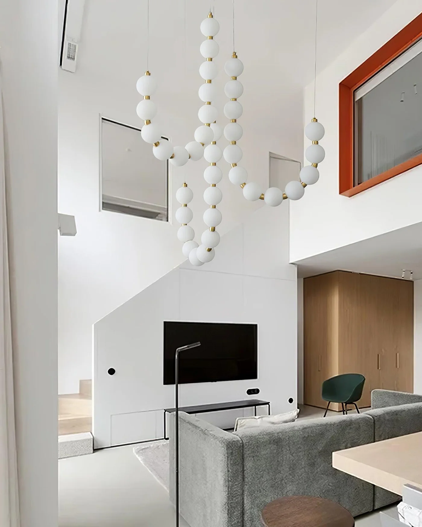 WOMO String Pearl Chandelier-WM2102 - Image 12