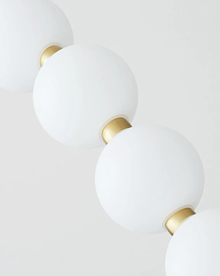 WOMO Pearl Globe Brass Dining Room Chandelier-WM2102d - Image 7