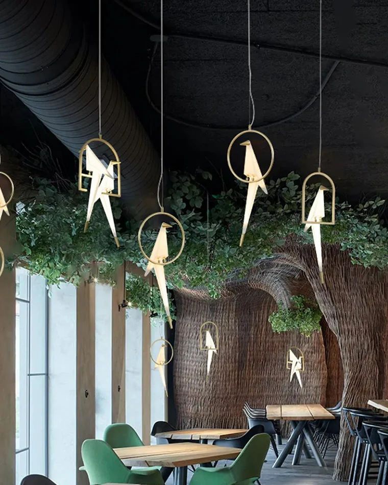 WOMO Bird Origami Pendant Light-WM2734 - Image 10