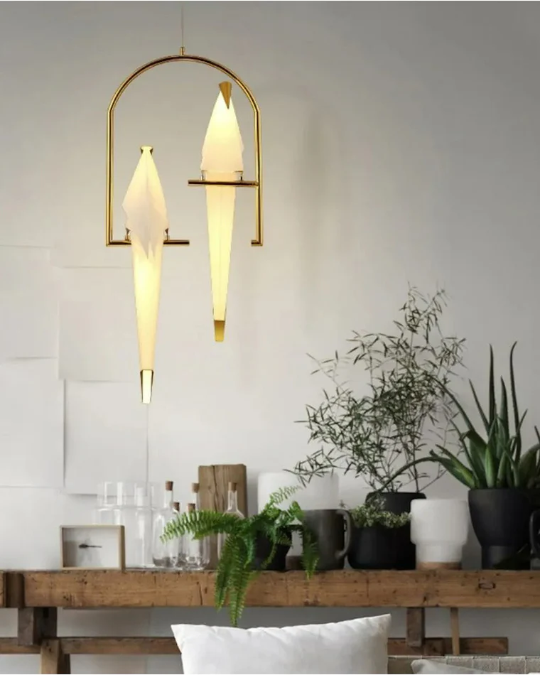 WOMO Bird Origami Pendant Light-WM2734 - Image 2