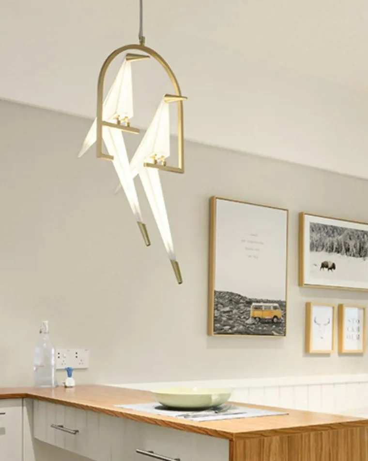 WOMO Bird Origami Pendant Light-WM2734 - Image 8